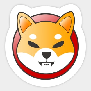 Shiba Inu Coin Logo Sticker